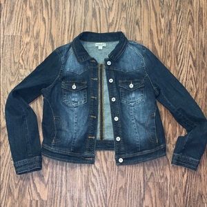 One World Medium Denim Jacket Dark Wash